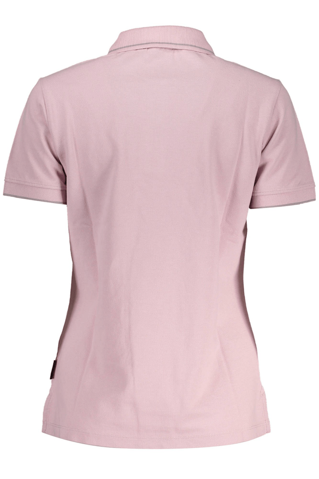 3439NAPAPIJRI POLO MANICHE CORTE DONNA ROSA
