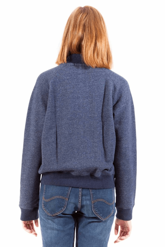 978GANT FELPA CON ZIP DONNA BLU