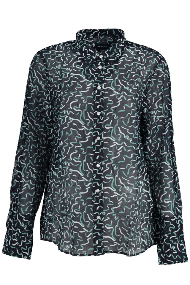 5478GANT CAMICIA MANICHE LUNGHE DONNA BLU