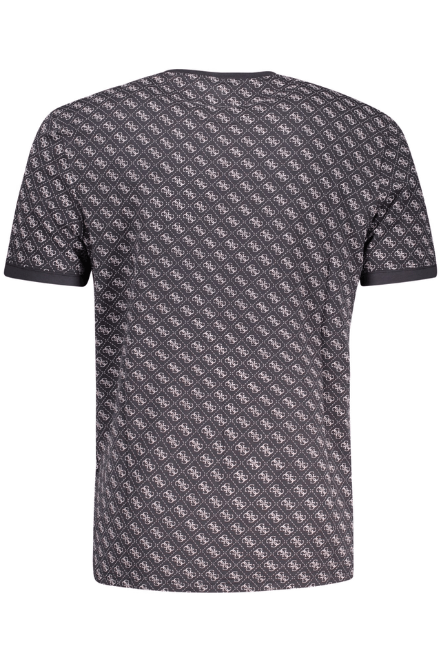 10579GUESS JEANS T-SHIRT MANICHE CORTE UOMO NERO
