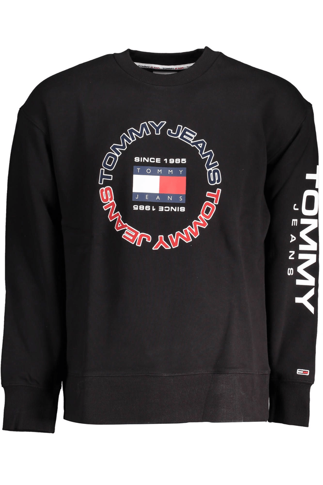 3412TOMMY HILFIGER FELPA SENZA ZIP UOMO NERO