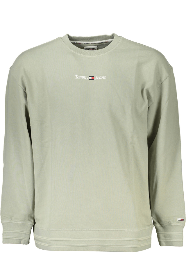 4494TOMMY HILFIGER FELPA SENZA ZIP UOMO VERDE