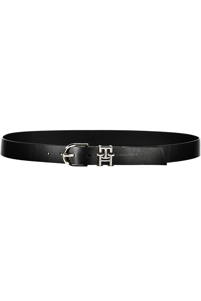 4624TOMMY HILFIGER CINTURA IN PELLE DONNA NERO