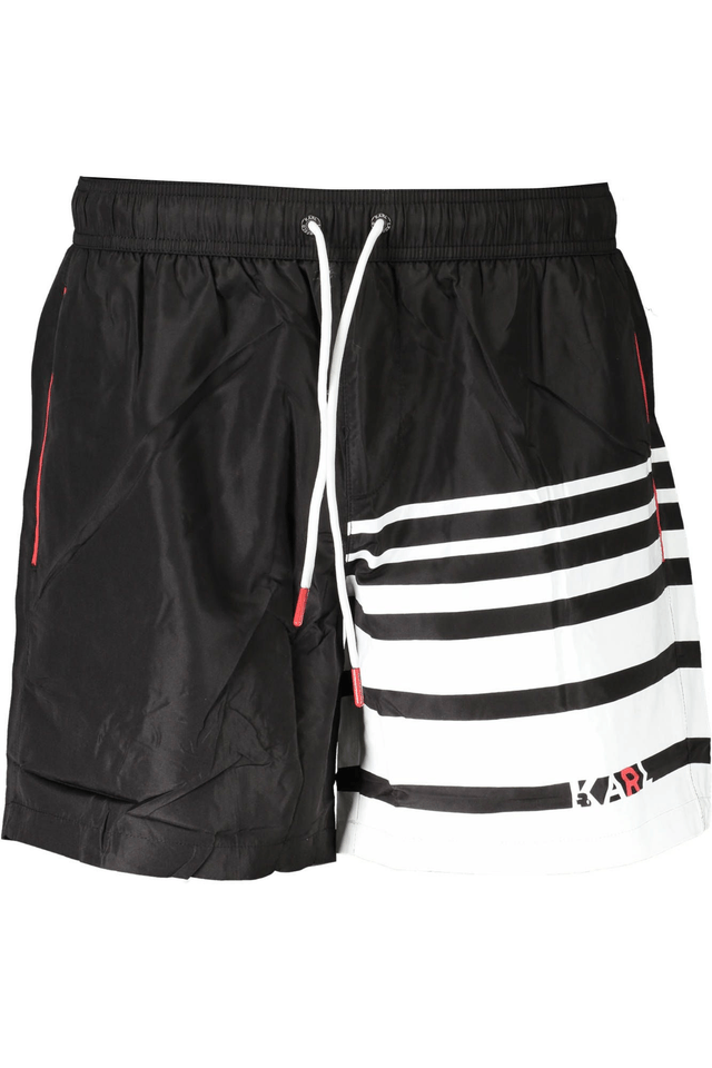388KARL LAGERFELD BEACHWEAR COSTUME PARTE SOTTO UOMO NERO