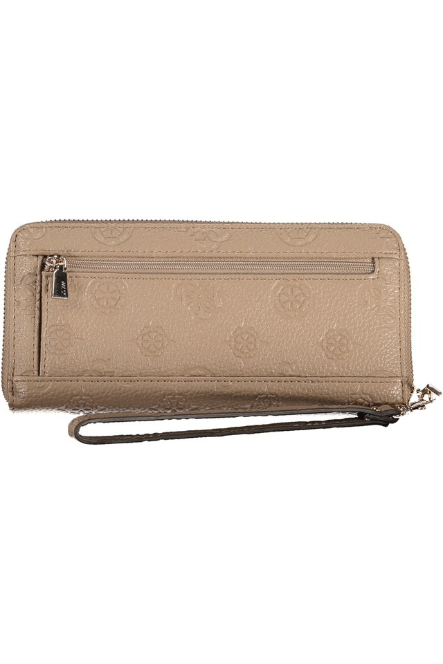 10465GUESS JEANS PORTAFOGLIO DONNA BEIGE
