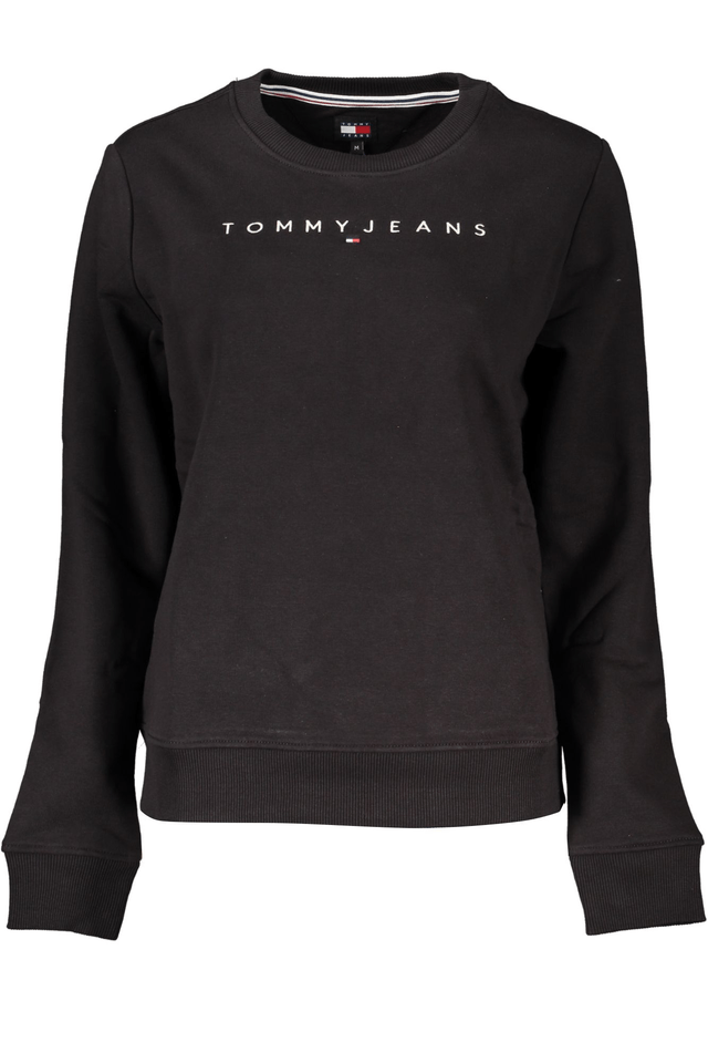 6915TOMMY HILFIGER FELPA SENZA ZIP DONNA NERO