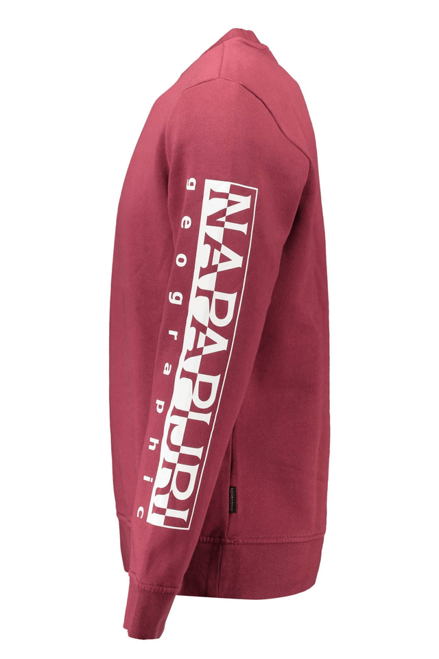 1053NAPAPIJRI FELPA SENZA ZIP UOMO ROSSO