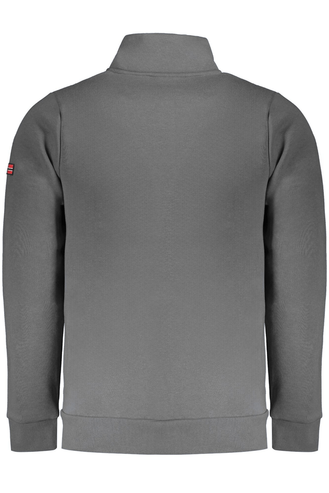 10100NORWAY 1963 FELPA CON ZIP UOMO GRIGIO