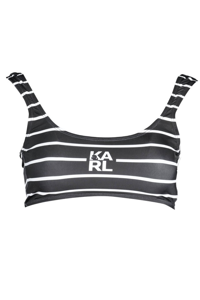 2873KARL LAGERFELD BEACHWEAR COSTUME PARTE SOPRA DONNA NERO