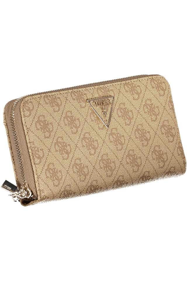 10434GUESS JEANS PORTAFOGLIO DONNA BEIGE