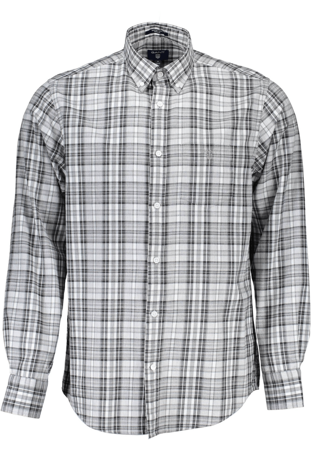 206GANT CAMICIA MANICHE LUNGHE UOMO GRIGIO
