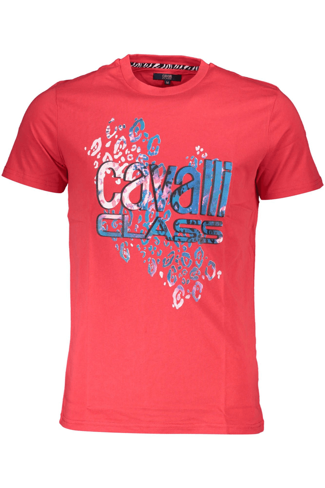 4515CAVALLI CLASS T-SHIRT MANICHE CORTE UOMO ROSSO