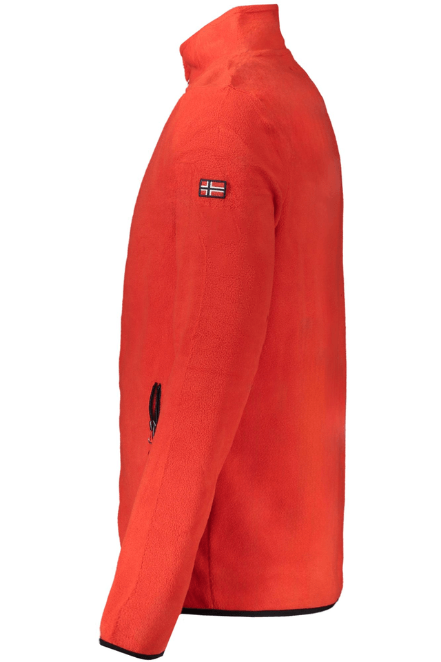 10198NORWAY 1963 FELPA CON ZIP UOMO ROSSO