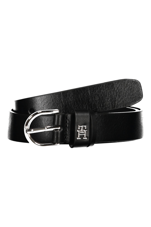 7046TOMMY HILFIGER CINTURA IN PELLE DONNA NERO