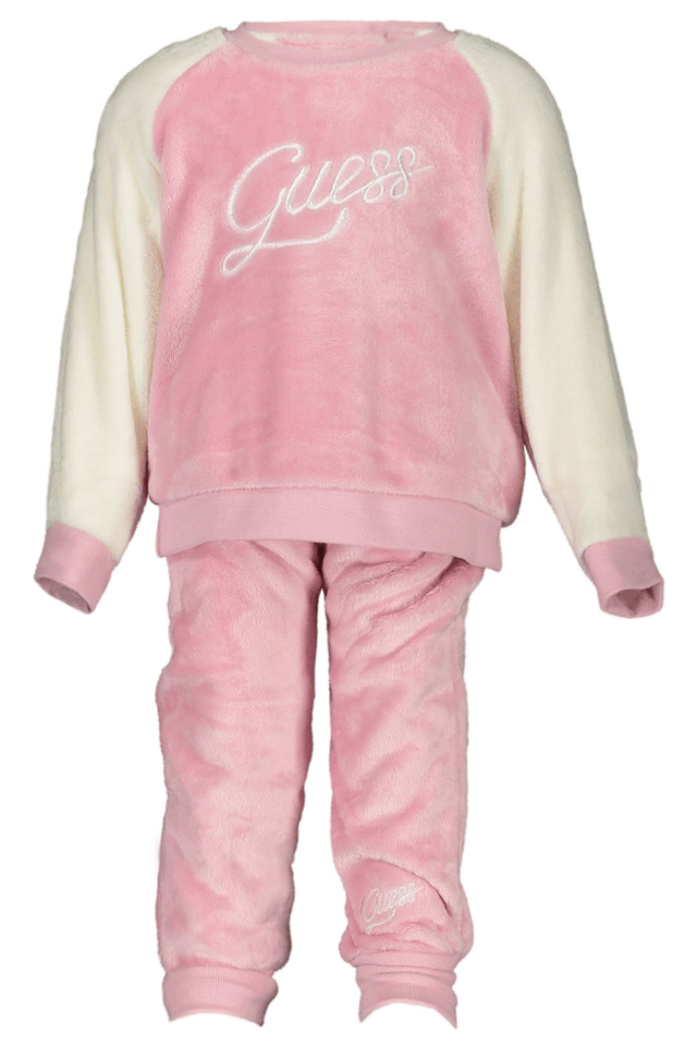 8104GUESS JEANS FELPA SENZA ZIP BAMBINA ROSA