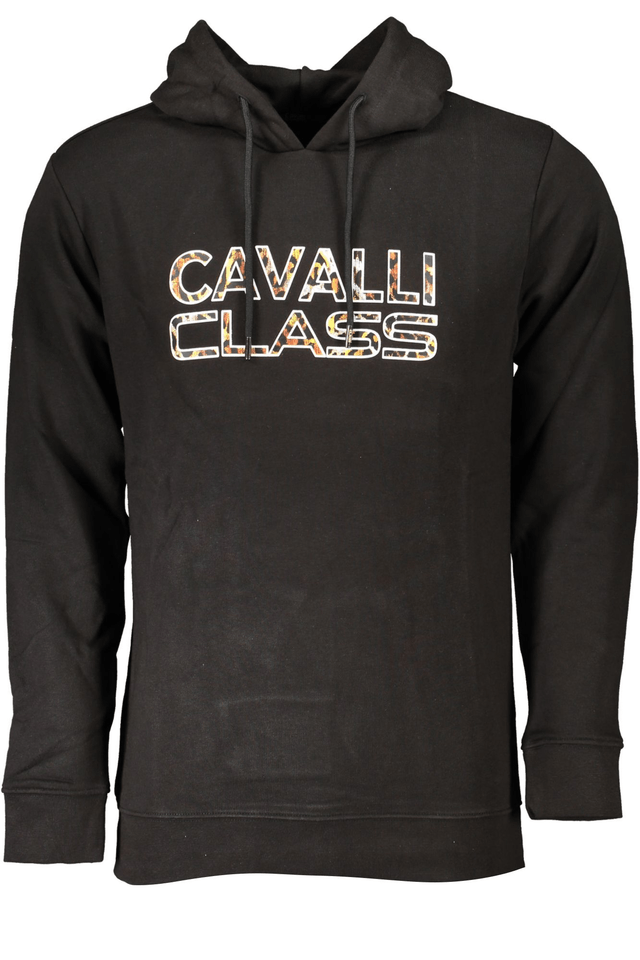 CAVALLI CLASS FELPA SENZA ZIP UOMO NERO