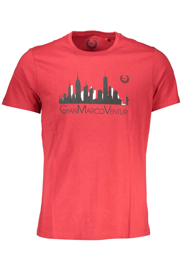 4050GIAN MARCO VENTURI T-SHIRT MANICHE CORTE UOMO ROSSO