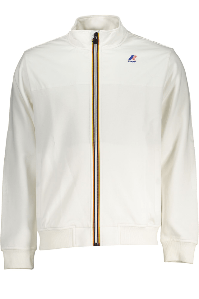 7902K-WAY FELPA CON ZIP UOMO BIANCO