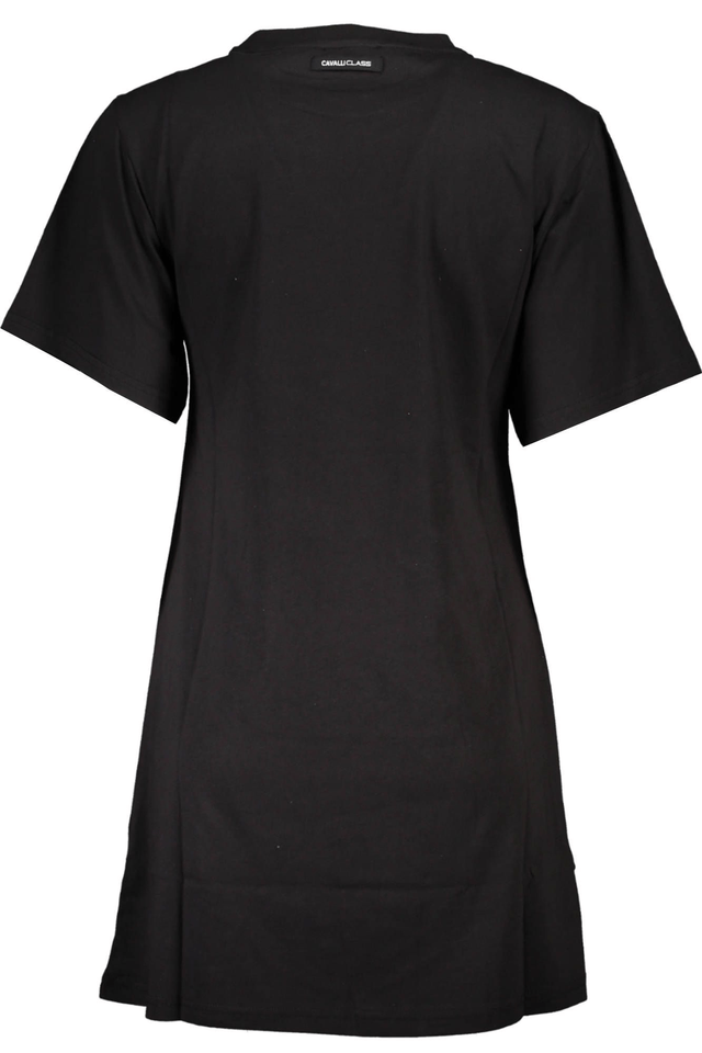 4087CAVALLI CLASS T-SHIRT MANICHE CORTE DONNA NERO