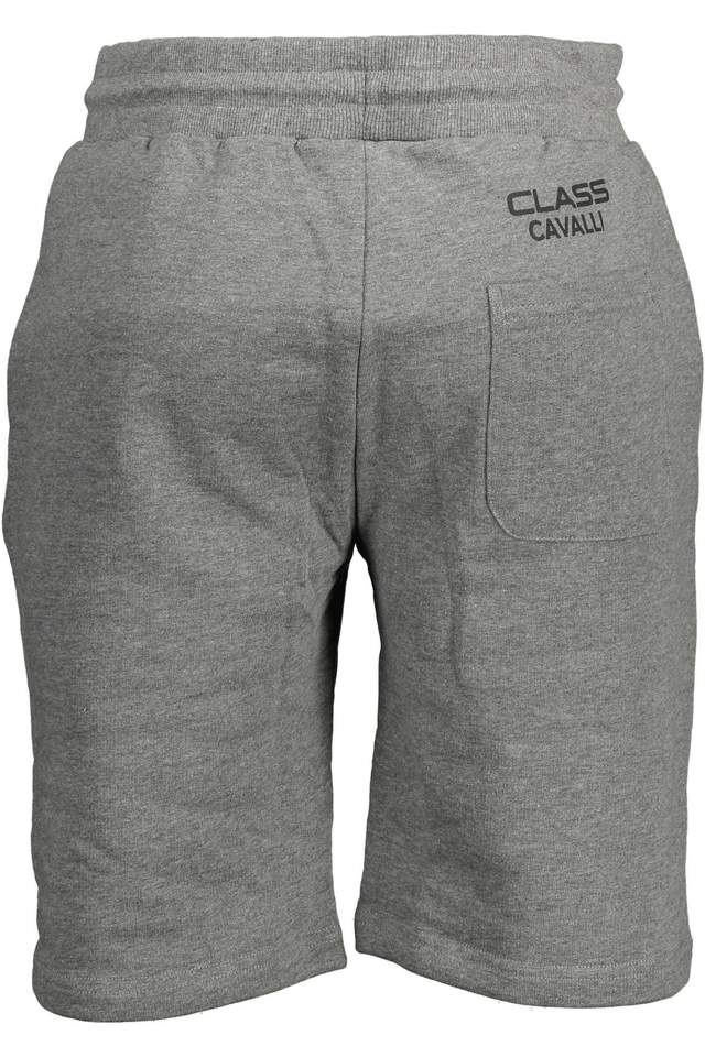 1449CAVALLI CLASS PANTALONE BERMUDA UOMO GRIGIO