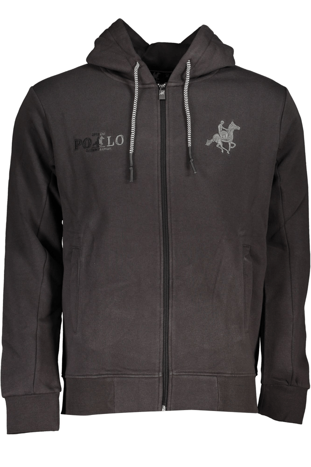 U.S. GRAND POLO FELPA CON ZIP UOMO GRIGIO