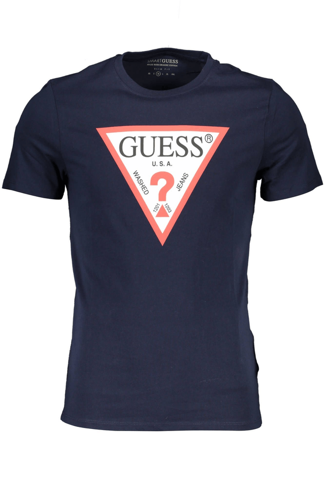 797GUESS JEANS T-SHIRT MANICHE CORTE UOMO BLU