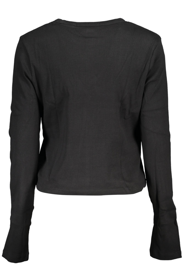 5877CALVIN KLEIN T-SHIRT MANICHE LUNGHE DONNA NERO
