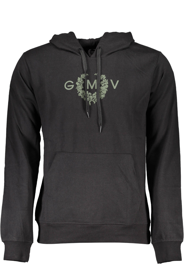 4011GIAN MARCO VENTURI FELPA SENZA ZIP UOMO NERO