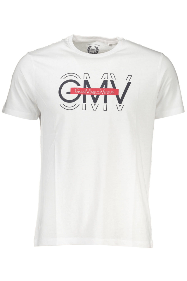 4055GIAN MARCO VENTURI T-SHIRT MANICHE CORTE UOMO BIANCO