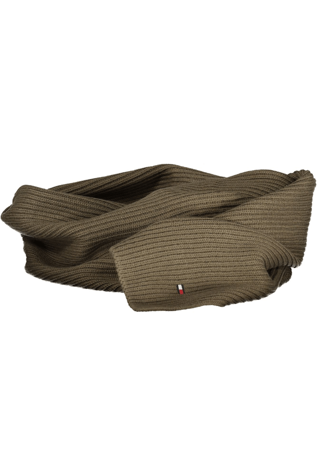 6256TOMMY HILFIGER SCIARPA UOMO VERDE