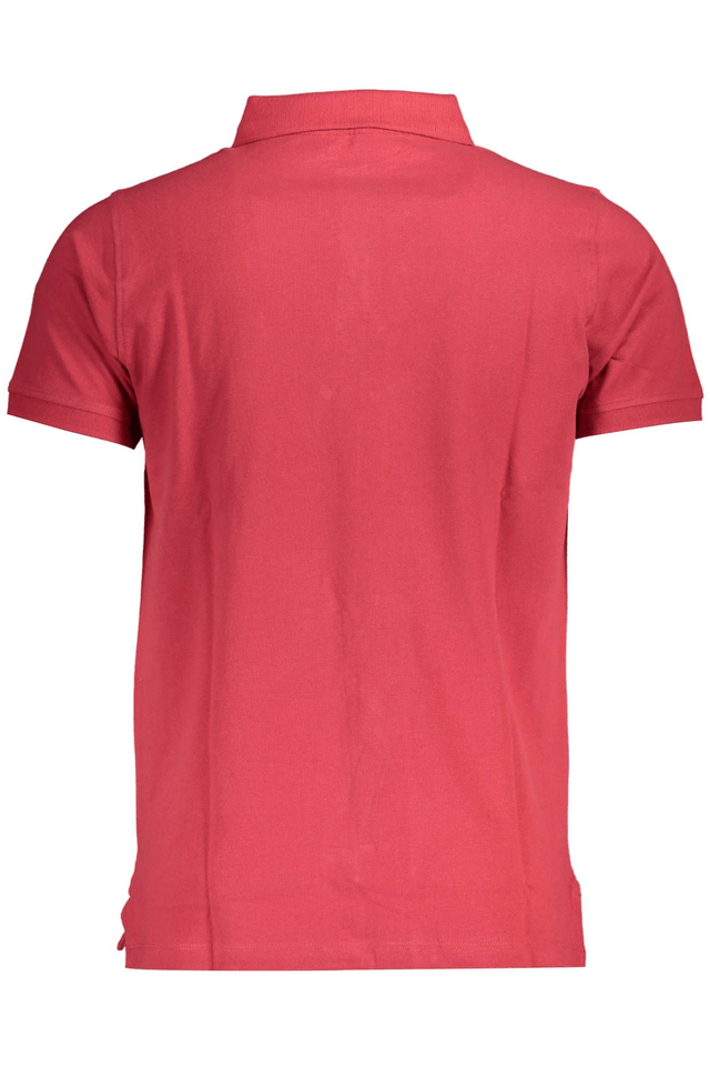 3930NORWAY 1963 POLO MANICHE CORTE UOMO ROSSO