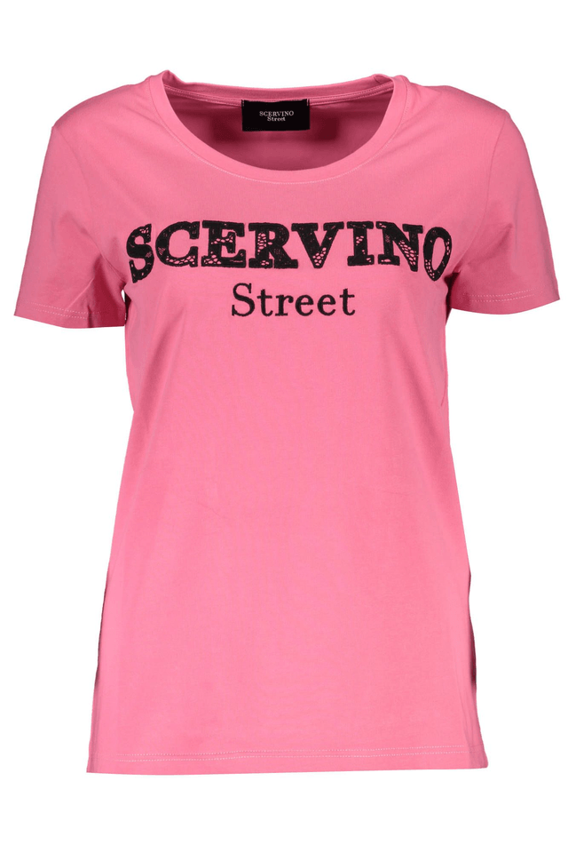107SCERVINO STREET T-SHIRT MANICHE CORTE DONNA ROSA