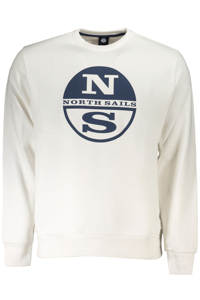10053NORTH SAILS FELPA SENZA ZIP UOMO BIANCO