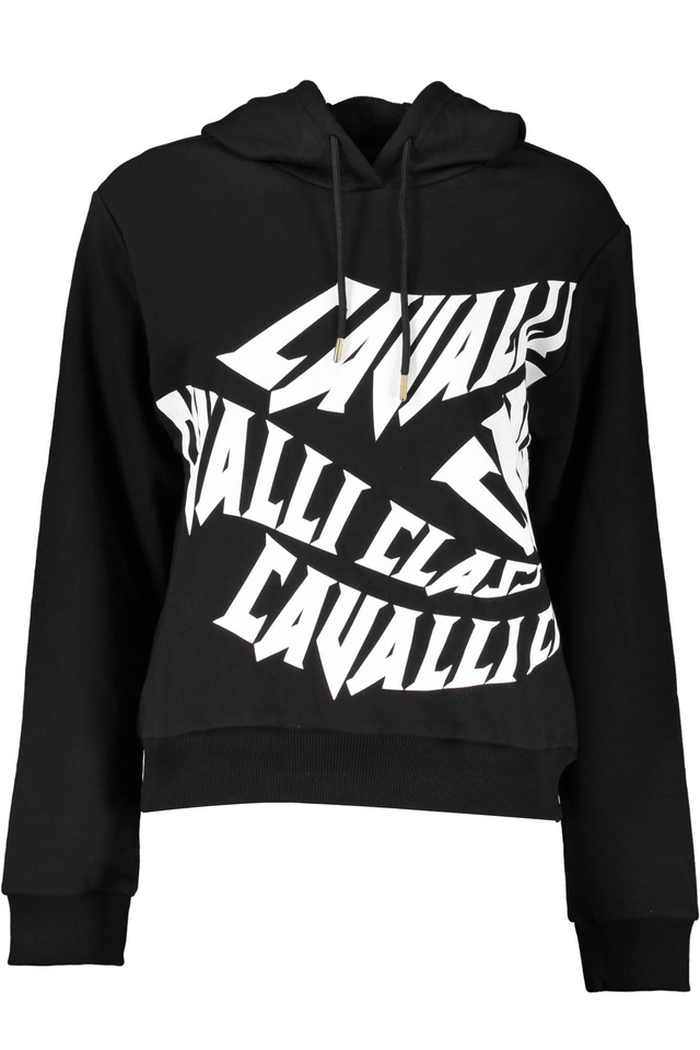 4069CAVALLI CLASS FELPA SENZA ZIP DONNA NERO