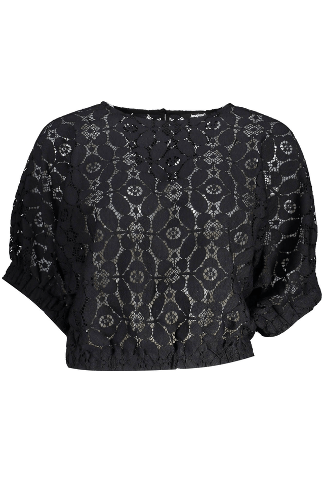 3122DESIGUAL T-SHIRT MANICHE CORTE DONNA NERO