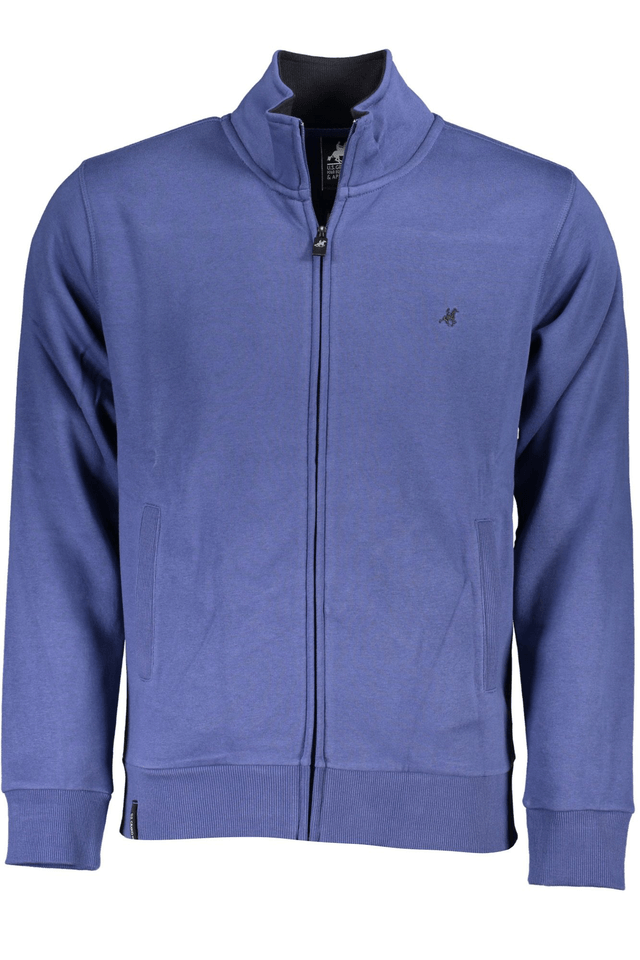 4835U.S. GRAND POLO FELPA CON ZIP UOMO BLU