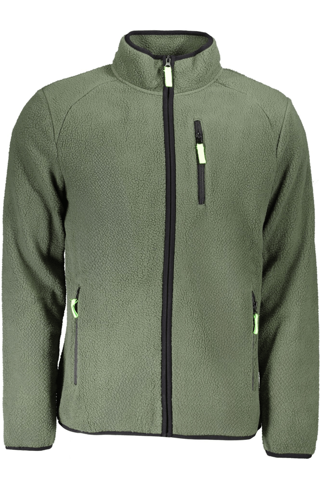 10143NORWAY 1963 FELPA CON ZIP UOMO VERDE