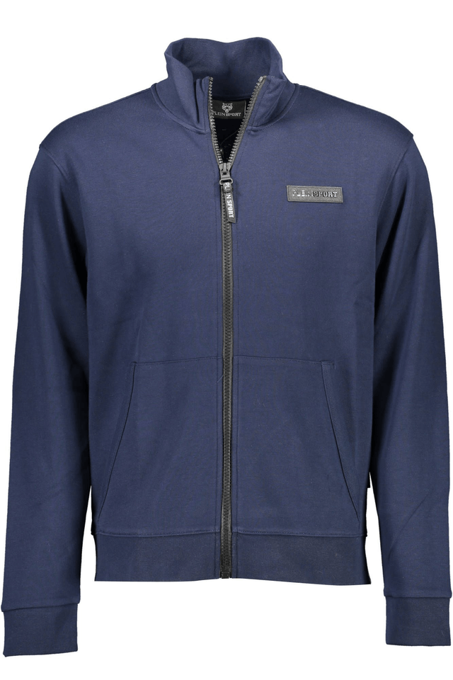 1284PLEIN SPORT FELPA CON ZIP UOMO BLU