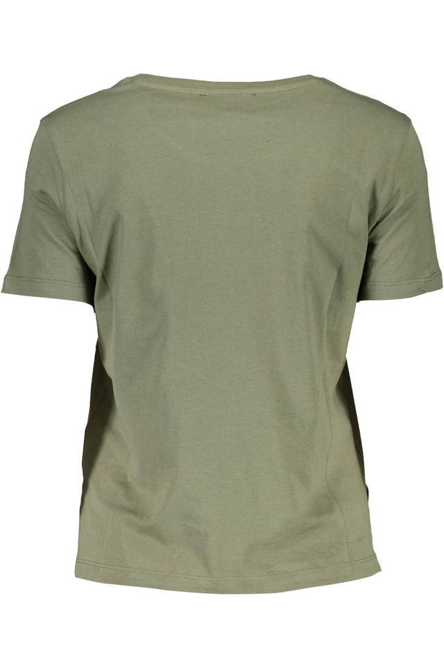 324GUESS JEANS T-SHIRT MANICHE CORTE DONNA VERDE