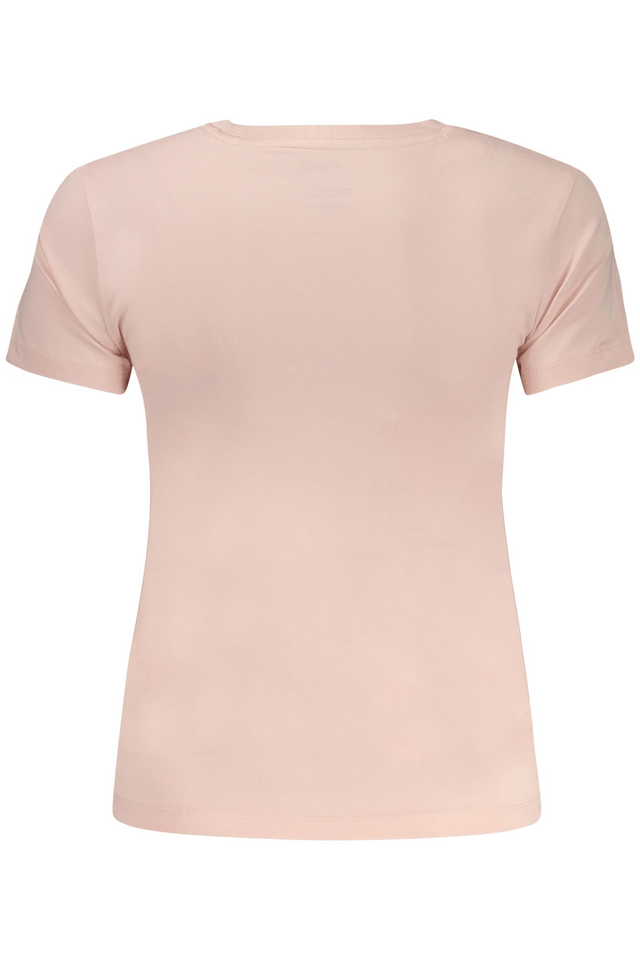10616GUESS JEANS T-SHIRT MANICHE CORTE DONNA ROSA