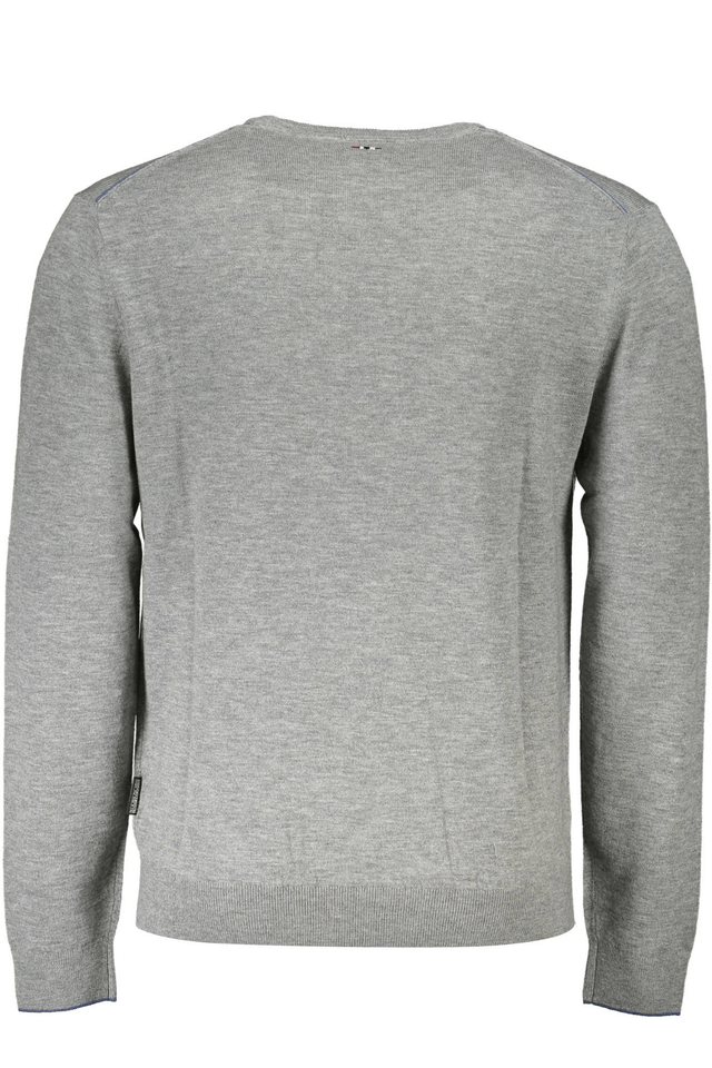 4324NAPAPIJRI MAGLIONE UOMO GRIGIO