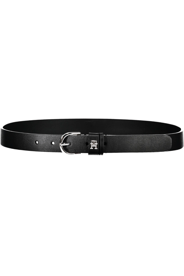 3760TOMMY HILFIGER CINTURA IN PELLE DONNA NERO