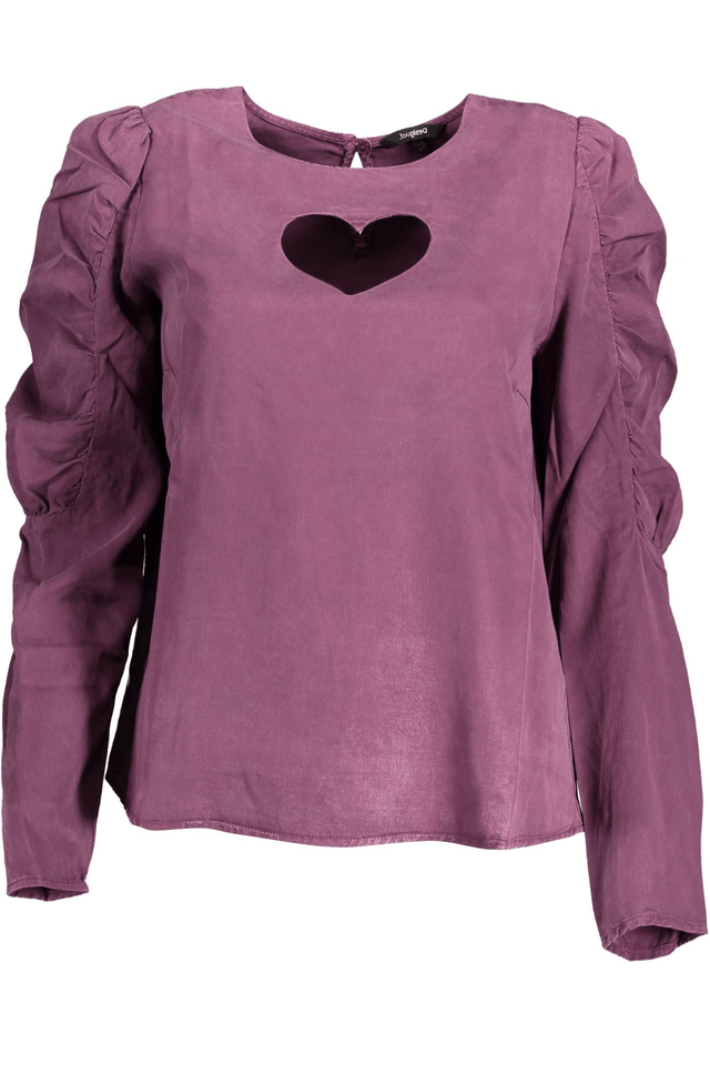 2095DESIGUAL CAMICIA MANICHE LUNGHE DONNA VIOLA