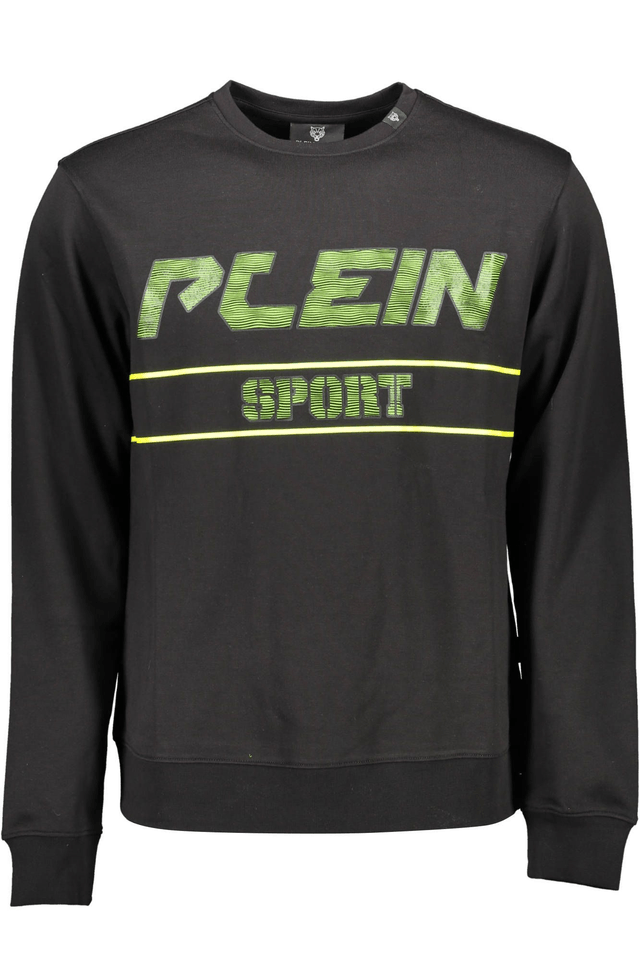 1221PLEIN SPORT FELPA SENZA ZIP UOMO NERO