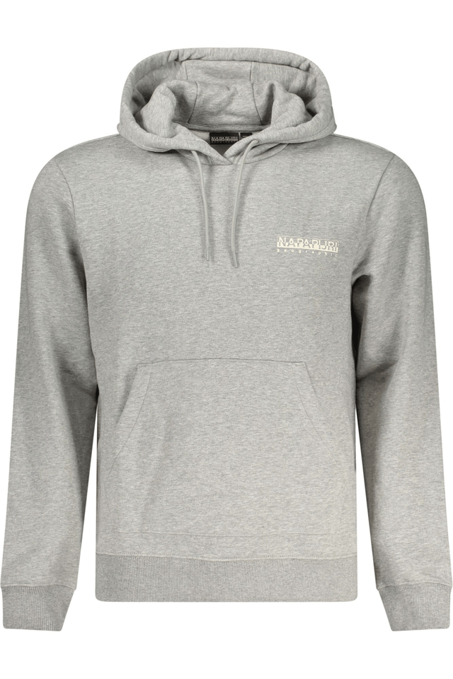 10381NAPAPIJRI FELPA SENZA ZIP UOMO GRIGIO