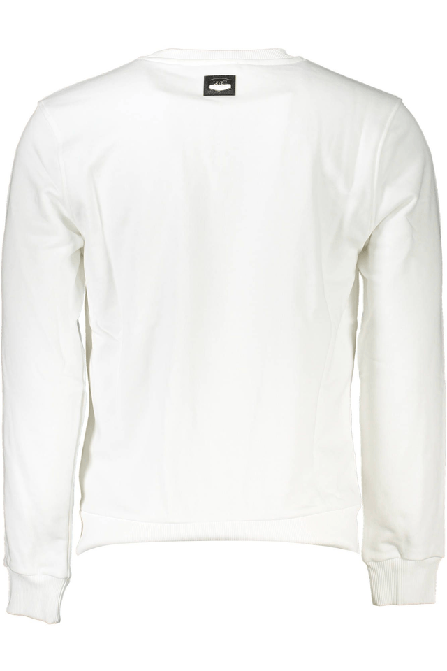 4136CAVALLI CLASS FELPA SENZA ZIP UOMO BIANCO