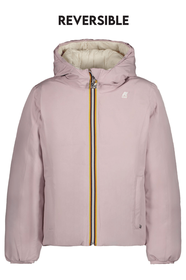 9114K-WAY PIUMINO BAMBINA ROSA