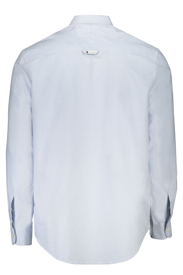 9828TOMMY HILFIGER CAMICIA MANICHE LUNGHE UOMO AZZURRO