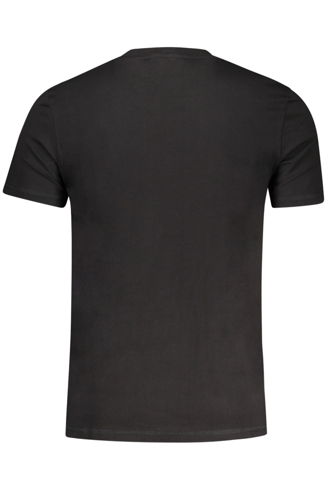 10606GUESS JEANS T-SHIRT MANICHE CORTE UOMO NERO