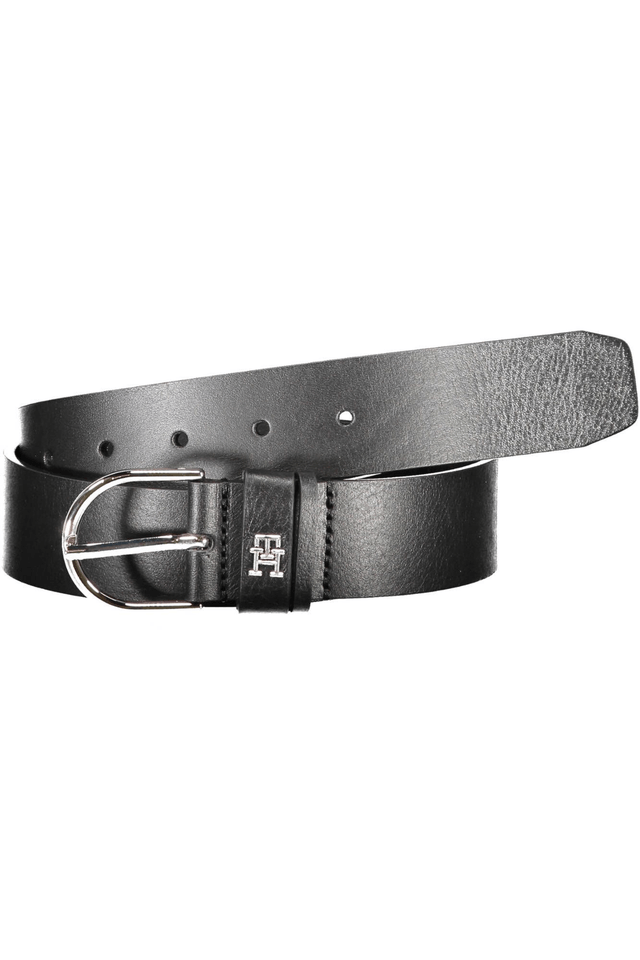 6432TOMMY HILFIGER CINTURA IN PELLE DONNA NERO